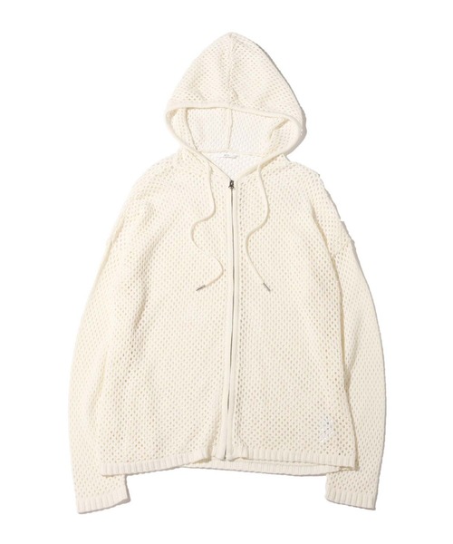 atmos pink（アトモスピンク）の「atmos pink メッシュニットZIPパーカー（パーカー・レディース・オレンジ/グリーン/アイボリー・FREE）」の19枚目の写真