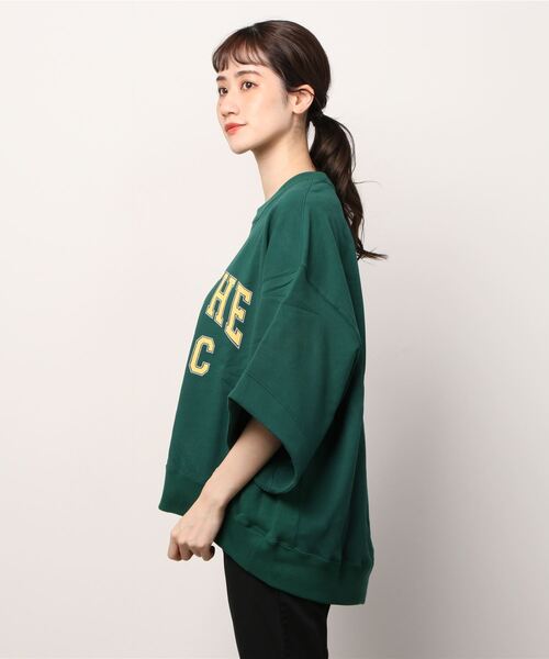 F/CE. （エフシーイー）の「F/CE.( エフシーイー) COLLEGE SWEAT SHIRT /  カレッジ スウェットシャツ（スウェット・レディース・グリーン/ホワイト・SMALL）」の3枚目の写真