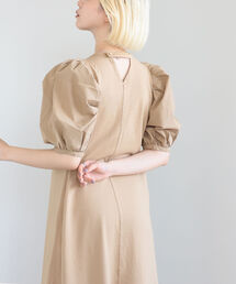 Ray BEAMS | Ray BEAMS / パフスリーブ キリカエ ワンピース(ワンピース)