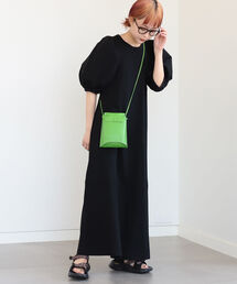 Ray BEAMS | Ray BEAMS / パフスリーブ キリカエ ワンピース(ワンピース)