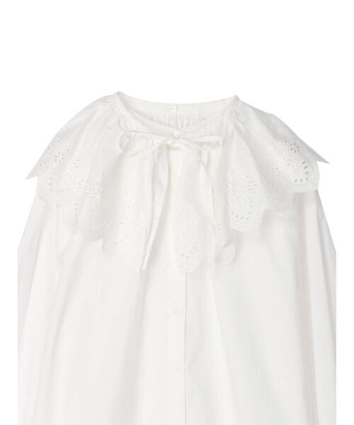 AMERICAN HOLIC（アメリカンホリック）の「【SET】 デタッチャブルカラー+スタンドシャツ（付け襟・レディース・オフホワイト・M/L）」の10枚目の写真