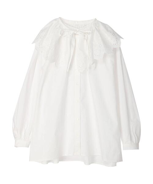 AMERICAN HOLIC（アメリカンホリック）の「【SET】 デタッチャブルカラー+スタンドシャツ（付け襟・レディース・オフホワイト・M/L）」の19枚目の写真