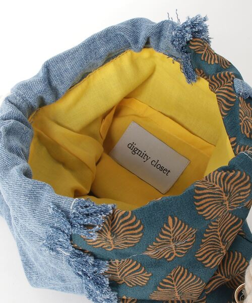 FUNALIVE（ファンアライブ）の「【dignity closet】デニムフリンジミニバッグ/Denim Fringe Bag（ショルダーバッグ・メンズ・ライトブルー/ブルー・FREE）」の3枚目の写真