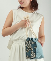 【dignity closet】デニムフリンジミニバッグ/Denim Fringe Bag