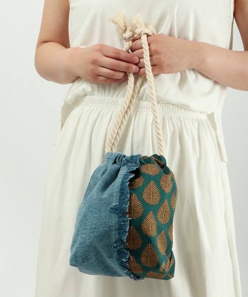 FUNALIVE（ファンアライブ）の「【dignity closet】デニムフリンジミニバッグ/Denim Fringe Bag（ショルダーバッグ・メンズ・ライトブルー/ブルー・FREE）」の8枚目の写真