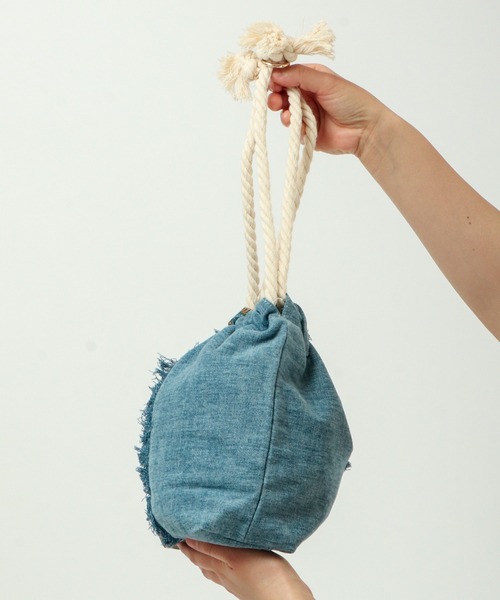 FUNALIVE（ファンアライブ）の「【dignity closet】デニムフリンジミニバッグ/Denim Fringe Bag（ショルダーバッグ・メンズ・ライトブルー/ブルー・FREE）」の10枚目の写真