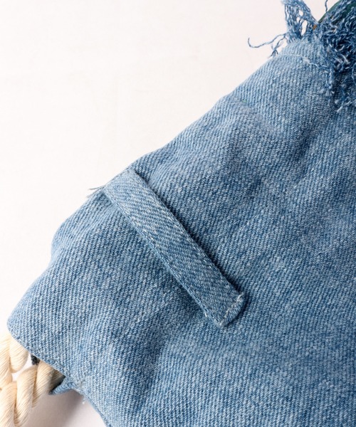 FUNALIVE（ファンアライブ）の「【dignity closet】デニムフリンジミニバッグ/Denim Fringe Bag（ショルダーバッグ・メンズ・ライトブルー/ブルー・FREE）」の17枚目の写真