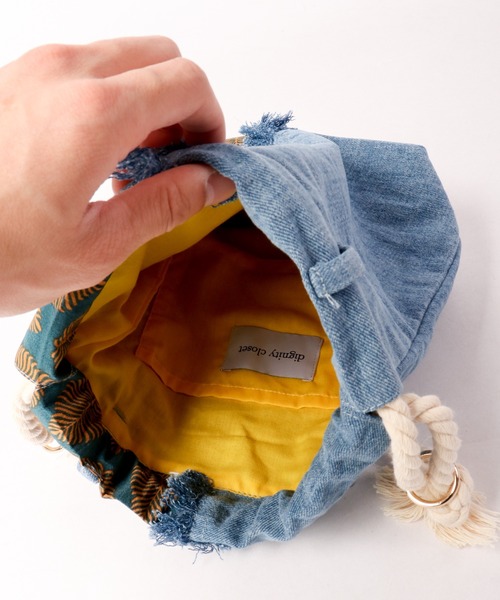 FUNALIVE（ファンアライブ）の「【dignity closet】デニムフリンジミニバッグ/Denim Fringe Bag（ショルダーバッグ・メンズ・ライトブルー/ブルー・FREE）」の18枚目の写真