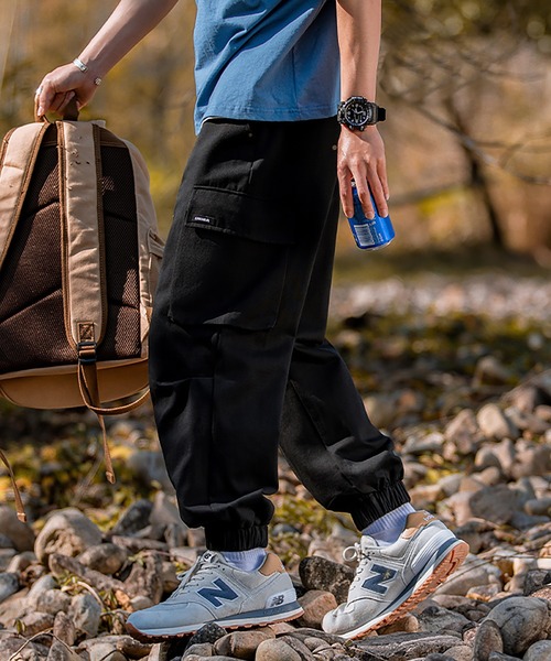 HOOK-アメカジサイドビッグポケット裾絞りカーゴパンツ