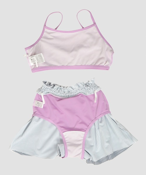 BENETTON (UNITED COLORS OF BENETTON)（ベネトンユナイテッドカラーズオブベネトン）の「【BENETTON:ベネトン】キッズカバーアップ付水着３点セット（水着・キッズ・ホワイト/ミント・120/140）」の6枚目の写真