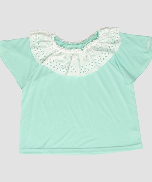 BENETTON (UNITED COLORS OF BENETTON)（ベネトンユナイテッドカラーズオブベネトン）の「【BENETTON:ベネトン】キッズカバーアップ付水着３点セット（水着・キッズ・ホワイト/ミント・120/140）」の5枚目の写真