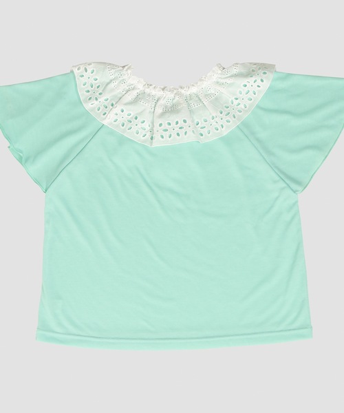 BENETTON (UNITED COLORS OF BENETTON)（ベネトンユナイテッドカラーズオブベネトン）の「【BENETTON:ベネトン】キッズカバーアップ付水着３点セット（水着・キッズ・ホワイト/ミント・120/140）」の4枚目の写真