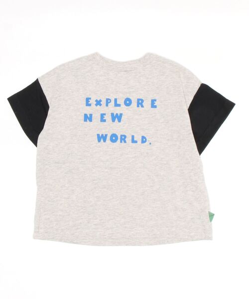 DILASH（ディラッシュ）の「袖バイカラーイラスト半袖Tシャツ（Tシャツ/カットソー・キッズ・グレー/カーキ・140/130/120/100/90/80/110）」の10枚目の写真