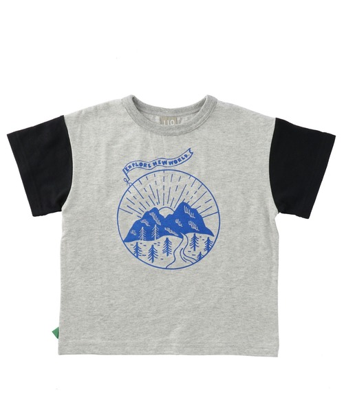 セール 袖バイカラーイラスト半袖tシャツ Tシャツ カットソー Dilash ディラッシュ のファッション通販 Zozotown