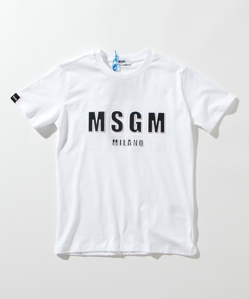 MSGM（エムエスジーエム）の「MSGM(エムエスジーエム)Kids & Junior プリント半袖Tシャツ（Tシャツ/カットソー・キッズ・ホワイト/ネイビー/レッド/グリーン・8Y/10Y/4Y/12Y/6Y）」の2枚目の写真
