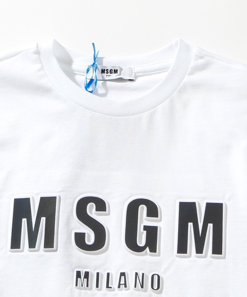 MSGM（エムエスジーエム）の「MSGM(エムエスジーエム)Kids & Junior プリント半袖Tシャツ（Tシャツ/カットソー・キッズ・ホワイト/ネイビー/レッド/グリーン・8Y/10Y/4Y/12Y/6Y）」の8枚目の写真