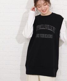 SHOO・LA・RUE | レイヤード風裏毛ベストプルオーバー(Tシャツ/カットソー)