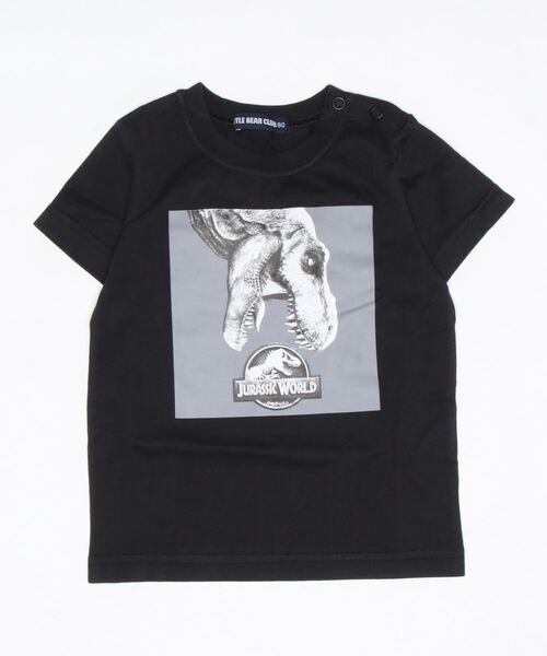 LITTLE BEAR CLUB（リトルベアクラブ）の「天竺ジュラシックワールドプリントＴ（Tシャツ/カットソー・キッズ・ホワイト/ブラック・120/90/100/130/110）」の2枚目の写真