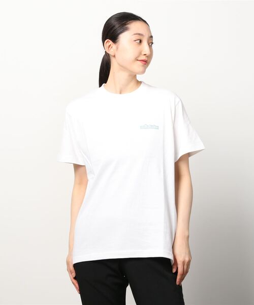 MANASTASH(マナスタッシュ)の「MANASTASH/マナスタッシュ W's BACK LOGO TEE ウィメンズ バックロゴTシャツ(Tシャツ/カットソー・レディース・ベビーピンク/ラベンダー/チャコール/ホワイト・MEDIUM)」の9枚目の写真