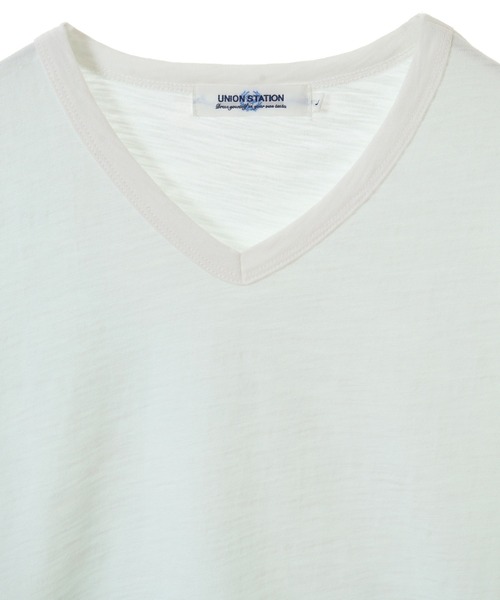 UNION STATION（ユニオンステーション）の「20/-スラブ天竺段染めＴシャツ（Tシャツ/カットソー・メンズ・グリーン/ブルー・M/L/LL）」の10枚目の写真