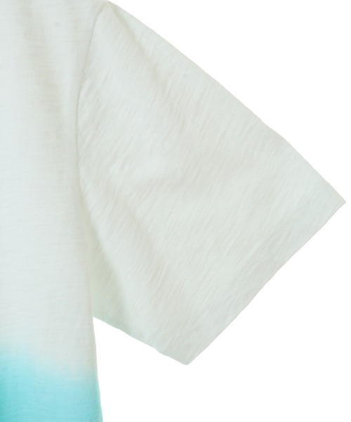 UNION STATION（ユニオンステーション）の「20/-スラブ天竺段染めＴシャツ（Tシャツ/カットソー・メンズ・グリーン/ブルー・M/L/LL）」の4枚目の写真