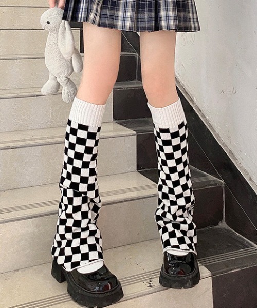 .KOM（ドットコム）の「『.KOM/ドットケーオーエム』ツートンレッグウォーマー【Y】【CN】（レッグウォーマー・レディース・ホワイト・FREE）」の2枚目の写真