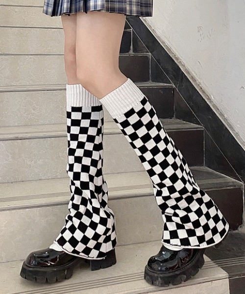 .KOM（ドットコム）の「『.KOM/ドットケーオーエム』ツートンレッグウォーマー【Y】【CN】（レッグウォーマー・レディース・ホワイト・FREE）」の5枚目の写真