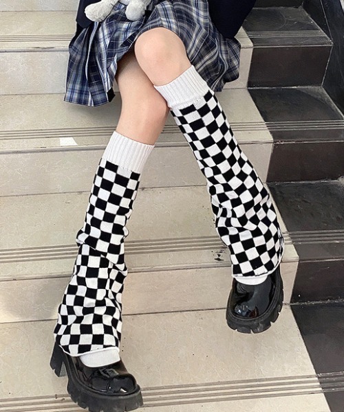 .KOM（ドットコム）の「『.KOM/ドットケーオーエム』ツートンレッグウォーマー【Y】【CN】（レッグウォーマー・レディース・ホワイト・FREE）」の7枚目の写真