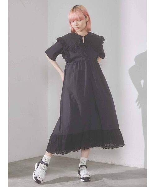 merry jenny（メリージェニー）の「レースbigフリルカラーtops（Tシャツ/カットソー・レディース・オフホワイト/グレー/ブラック・FREE）」の20枚目の写真