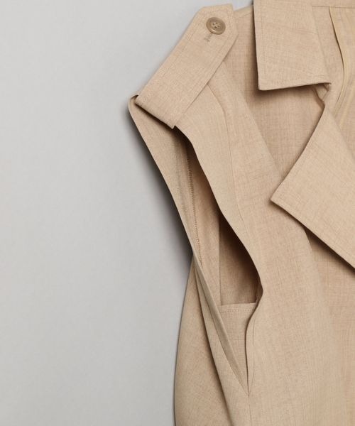 JEANASIS(ジーナシス)の「トレンチベストワンピース/282184(ワンピース・レディース・ブラック/ベージュ/グリーン/アイボリー・FREE)」の17枚目の写真