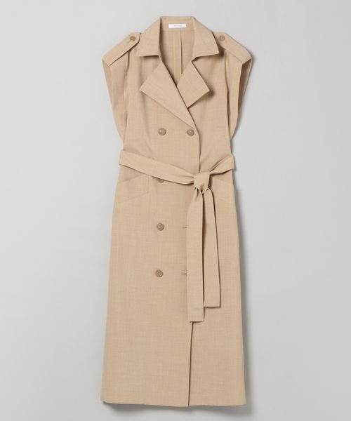 JEANASIS(ジーナシス)の「トレンチベストワンピース/282184(ワンピース・レディース・ブラック/ベージュ/グリーン/アイボリー・FREE)」の10枚目の写真