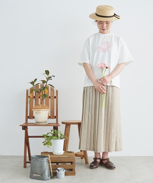 chambre de charme - シャンブルドゥシャーム/スミレの輪っかプリント Ｔシャツ chambre de charme - シャンブルドゥシャーム/スミレの輪っか