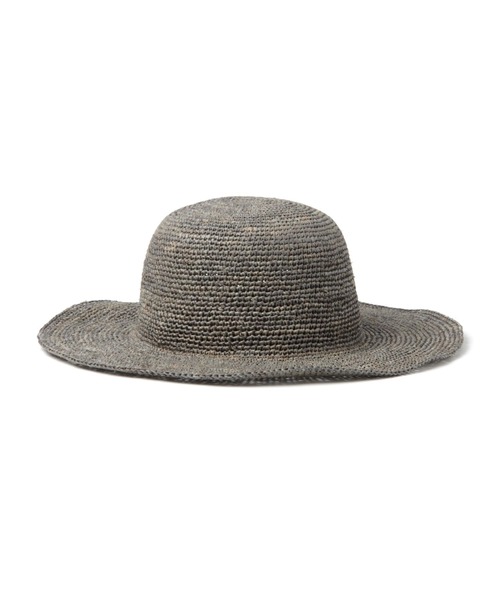 studio CLIP(スタディオクリップ)の「ラフィアコマ編みキャペリン(ハット・レディース・グレー/ブラウン/ナチュラル・FREE)」の6枚目の写真
