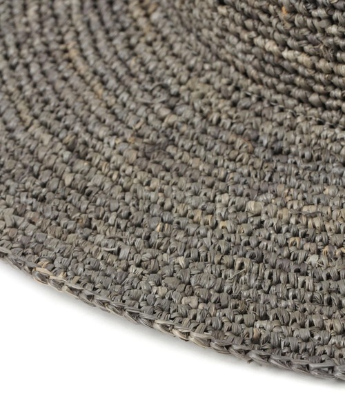 studio CLIP(スタディオクリップ)の「ラフィアコマ編みキャペリン(ハット・レディース・グレー/ブラウン/ナチュラル・FREE)」の8枚目の写真