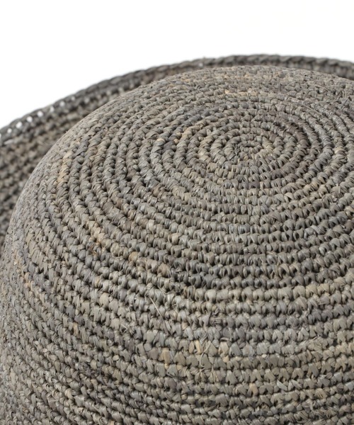 studio CLIP(スタディオクリップ)の「ラフィアコマ編みキャペリン(ハット・レディース・グレー/ブラウン/ナチュラル・FREE)」の14枚目の写真