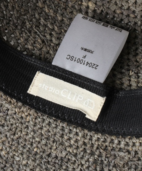 studio CLIP(スタディオクリップ)の「ラフィアコマ編みキャペリン(ハット・レディース・グレー/ブラウン/ナチュラル・FREE)」の12枚目の写真