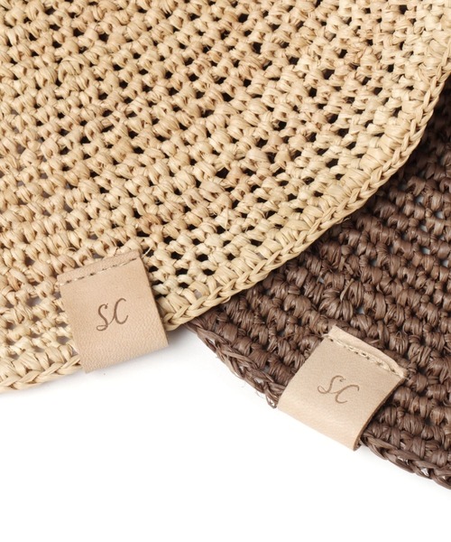 studio CLIP(スタディオクリップ)の「ラフィアコマ編みキャペリン(ハット・レディース・グレー/ブラウン/ナチュラル・FREE)」の7枚目の写真