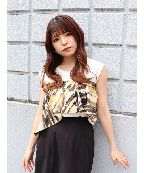 MURUA(ムルーア)の「ドレープドッキングカットタンク(タンクトップ・レディース・ホワイト/ブラック・FREE)」の15枚目の写真