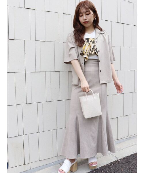 MURUA(ムルーア)の「ドレープドッキングカットタンク(タンクトップ・レディース・ホワイト/ブラック・FREE)」の18枚目の写真