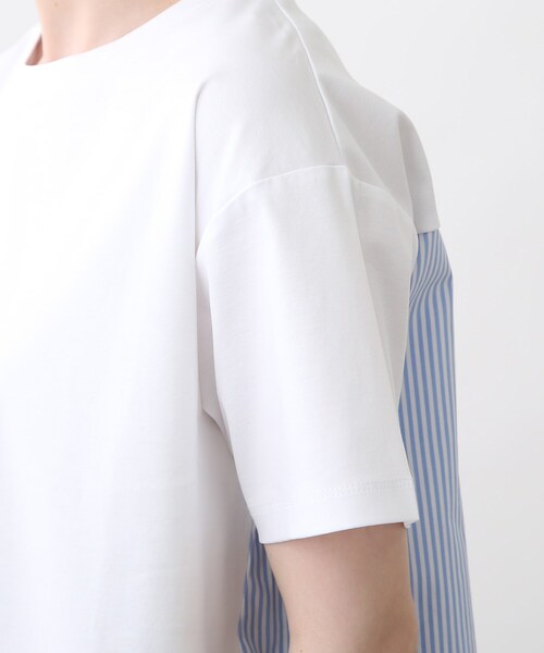 INDIVI(インディヴィ)の「【洗える】シャツドッキングプルオーバー(Tシャツ/カットソー・レディース・ダークグレー/チャコールグレー/ブラウン系その他/ホワイト系/ブラック・34/19/38/15 /13/05)」の11枚目の写真