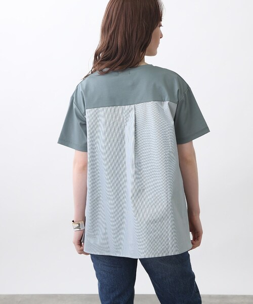 INDIVI(インディヴィ)の「【洗える】シャツドッキングプルオーバー(Tシャツ/カットソー・レディース・ダークグレー/チャコールグレー/ブラウン系その他/ホワイト系/ブラック・34/19/38/15 /13/05)」の18枚目の写真