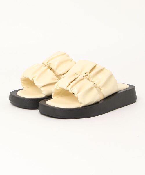Zipper（ジッパー）の「【Zipper】<2022SS>厚底シュシュ風ベルトサンダル（サンダル・レディース・パープル/イエロー/グリーン/アイボリー・LL/S/M/L）」の8枚目の写真