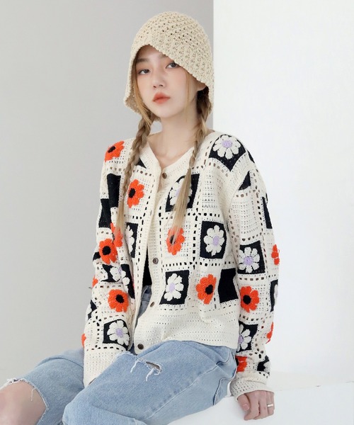 UNE MANSION（ユヌマンション）の「細編みペーパーハット（ハット・レディース・ブラック/ベージュ/ブラウン/アイボリー・ONE SIZE）」の10枚目の写真