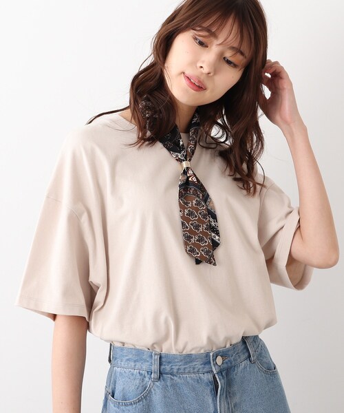 DRESKIP(ドレスキップ)の「◆【遮熱/接触冷感/UVカット/追加生産】AIR SHIELD オーバーサイズTシャツ(Tシャツ/カットソー・レディース・オフホワイト/オリーブ/ライトグリーン/グレー系その他/ライトベージュ/ブラック系2・02/03/04)」の15枚目の写真