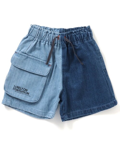 BREEZE(ブリーズ)の「バイカラー切替パンツ 5分丈(その他パンツ・キッズ・ブラック/カーキ/インディゴブルー・90/100/110/120/80/130/140)」の3枚目の写真