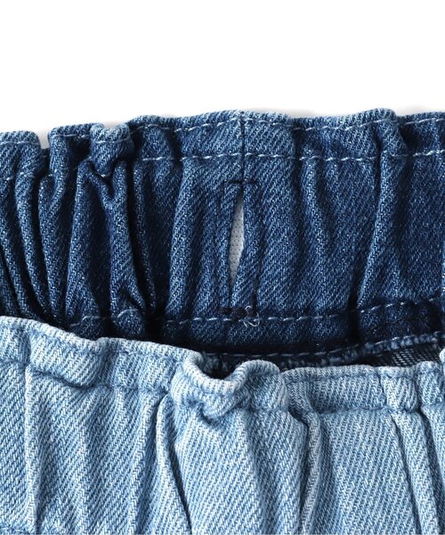 BREEZE(ブリーズ)の「バイカラー切替パンツ 5分丈(その他パンツ・キッズ・ブラック/カーキ/インディゴブルー・90/100/110/120/80/130/140)」の10枚目の写真