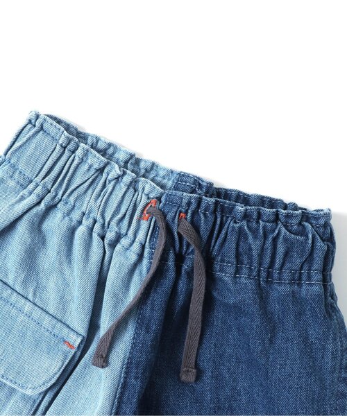 BREEZE(ブリーズ)の「バイカラー切替パンツ 5分丈(その他パンツ・キッズ・ブラック/カーキ/インディゴブルー・90/100/110/120/80/130/140)」の4枚目の写真