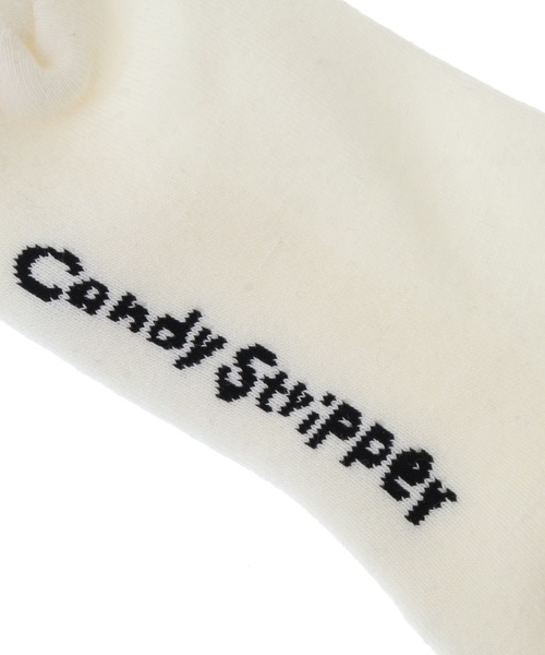 Candy Stripper（キャンディストリッパー）の「CHICO RIB ソックス（ソックス/靴下・レディース・ブラック/オフホワイト・FREE）」の3枚目の写真