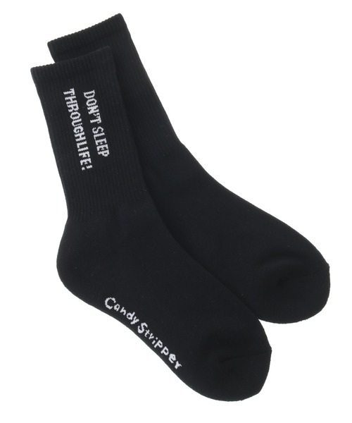 Candy Stripper（キャンディストリッパー）の「CHICO RIB ソックス（ソックス/靴下・レディース・ブラック/オフホワイト・FREE）」の8枚目の写真