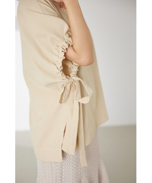 LILIDIA（リリディア）の「ドロストリボンSLV TOP（シャツ/ブラウス・レディース・ライトイエロー/ブラック・SMALL/MEDIUM）」の14枚目の写真